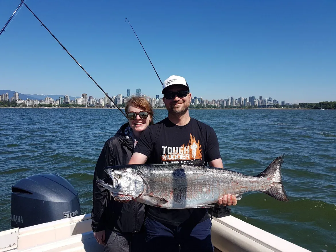 Vancouver Salmon Fishing Charter Success